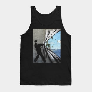 Banksy Curtain Island Tank Top